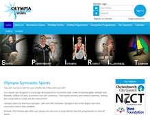 Tablet Screenshot of olympia.org.nz